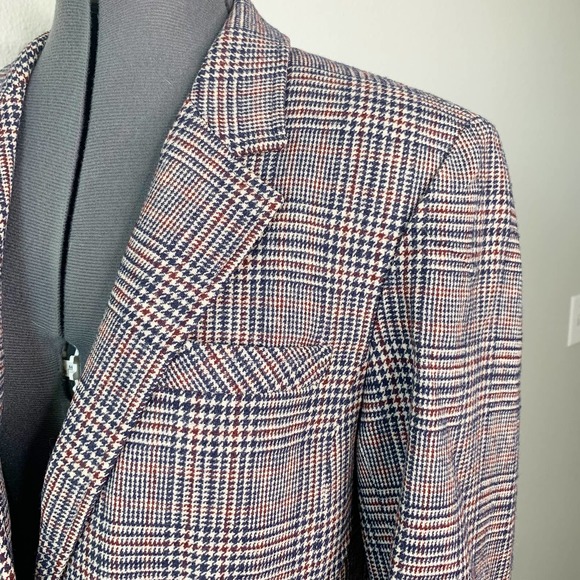 Pendleton Vintage Pure Virgin Wool Houndstooth Blazer Jacket Women's Size 12 - Picture 5 of 11